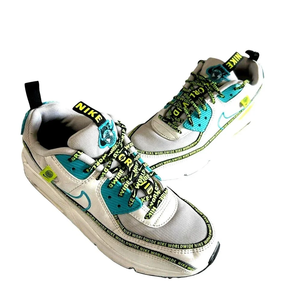 Nike Air Max 90 SE2 GS Worldwide Blue Fury Volt  Unisex CV7665-100 7Y